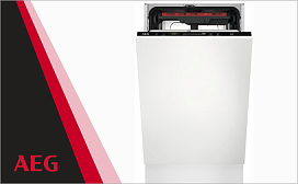 Обзор особенностей узких посудомоечных машин AEG