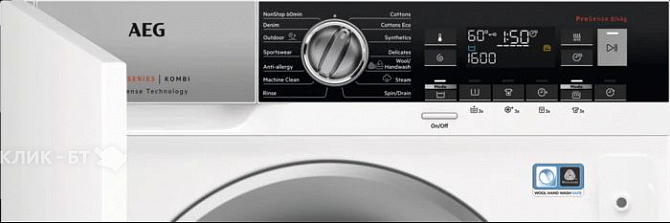 Встраиваемая cтирально-сушильная машина AEG L8WBE68SI preview 3