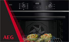 Как установить часы на духовом шкафу Aeg?