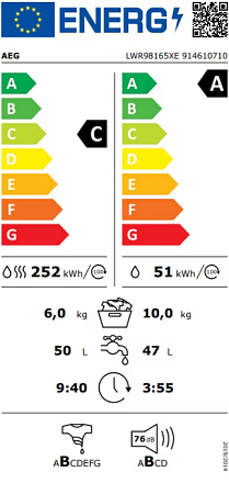 Стирально-сушильная машина AEG LWR98165NXE preview 9