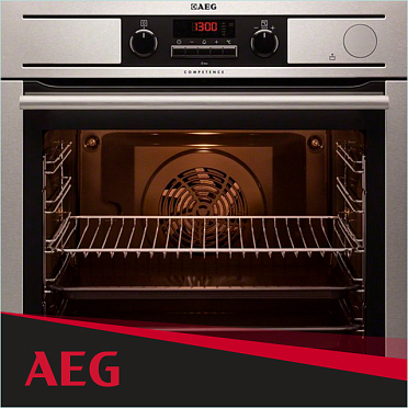 Встраиваемый духовой шкаф aeg ber455120b